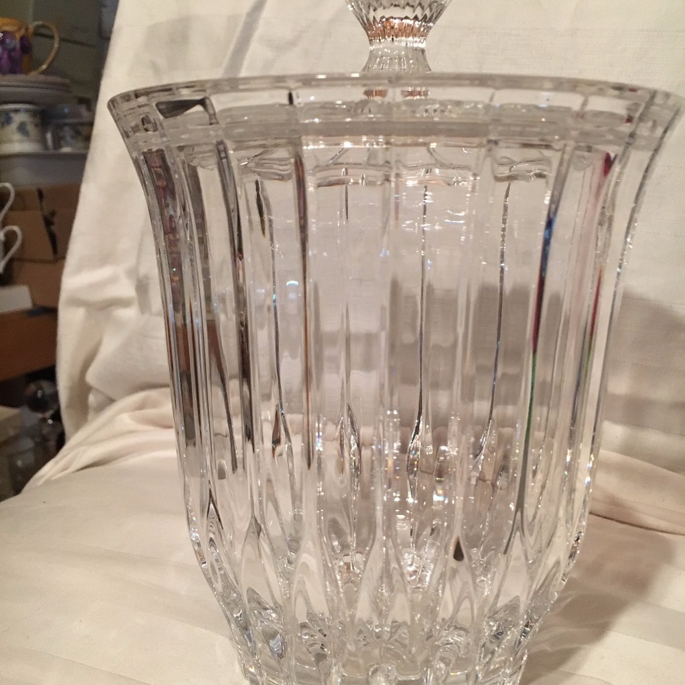 crystal jar with lid